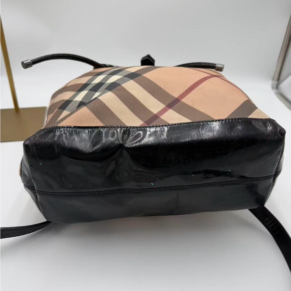 Burberry Beige and Black Checkered Backpack main image 4
